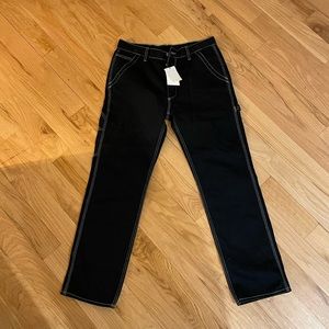 [Brand New w/ Tags] Sandro Contrast Stitched Painter Denim, size 31